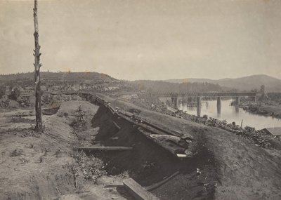 Etawah-sillan puolustukset, 1860-luku. tekijältä George N. Barnard