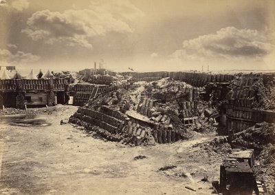 Fort Sumterin sisänäkymä tekijältä George N. Barnard