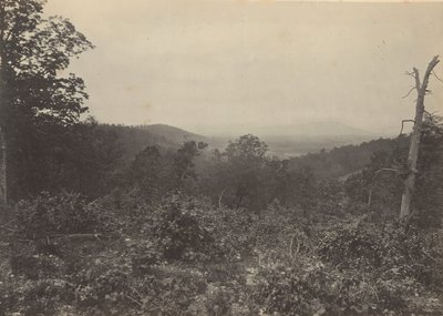 Shermanin hyökkäyksen Mission Ridge -kohtaus, 1860-luku. tekijältä George N. Barnard