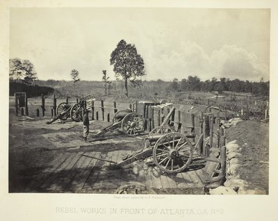Rebel Works in Front of Atlanta, GA, nro 2, 1864. tekijältä George N. Barnard