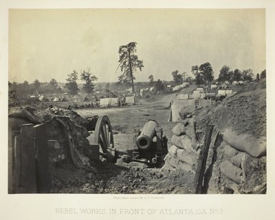 Rebel Works in Front of Atlanta, GA, No. 3, 1864. tekijältä George N. Barnard