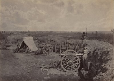 Kapinallisten toiminta Atlantan edustalla, Georgia, nro 4 tekijältä George N. Barnard