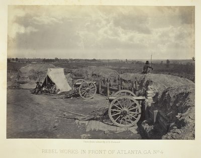 Rebel Works in Front of Atlanta, GA, nro 4, 1864. tekijältä George N. Barnard