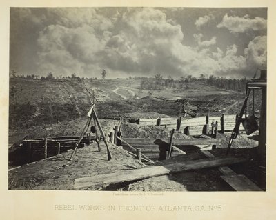 Rebel Works in Front of Atlanta, GA, No. 5, 1864. tekijältä George N. Barnard