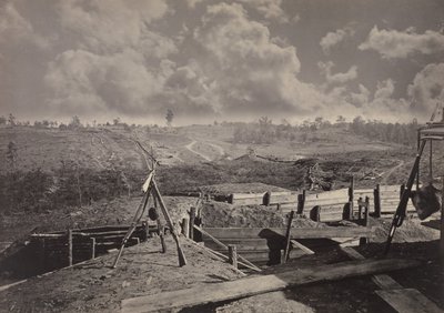 Rebel Works in Front of Atlanta, Georgia No. 5, 1860s. tekijältä George N. Barnard
