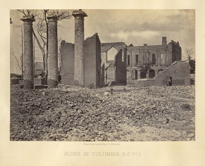Raunioita Columbiassa, Etelä-Carolinassa, nro 2 tekijältä George N. Barnard