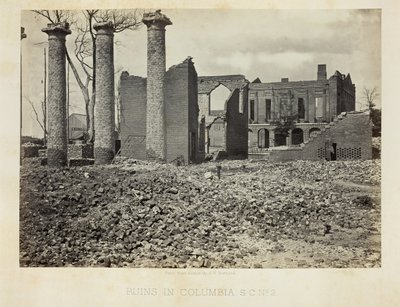 Rauniot Columbiassa, S.C., nro 2, 1865. tekijältä George N. Barnard