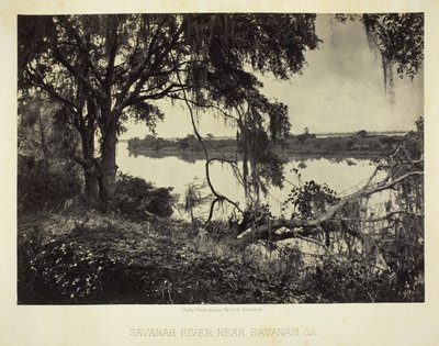 Savannah River, lähellä Savannahia, GA tekijältä George N. Barnard