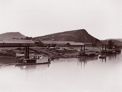 Tennessee River osoitteessa Chattanooga 81 Lookout Mountain Spur, ca. 1864. tekijältä George N. Barnard