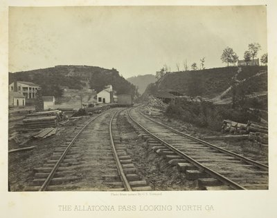 Allatoonan sola pohjoiseen, GA, 1866. tekijältä George N. Barnard