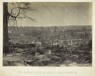 Peach Tree Creekin taistelukenttä, Ga. tekijältä George N. Barnard