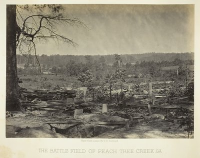 The Battle Field of Peach Tree Creek, Ga., 186466. tekijältä George N. Barnard