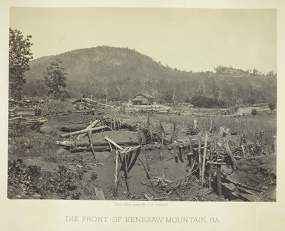 Kenesaw Mountainin etupuoli, GA tekijältä George N. Barnard