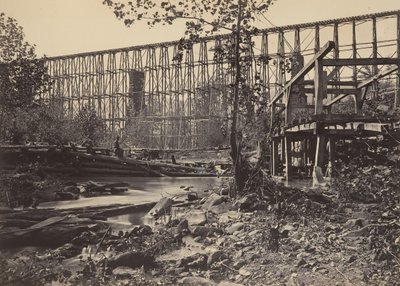 Pukkisilta Whitesidessa, 1860-luku. tekijältä George N. Barnard