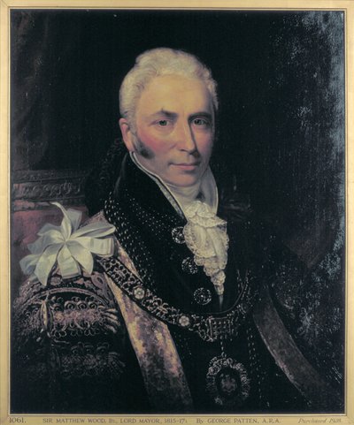 Sir Matthew Wood, lordi pormestari 1815-1817 tekijältä George Patten