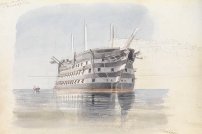 Trafalgar" Ylä-Barraccan alla, Malta, 27. maaliskuuta 1852. tekijältä George Pechell Mends