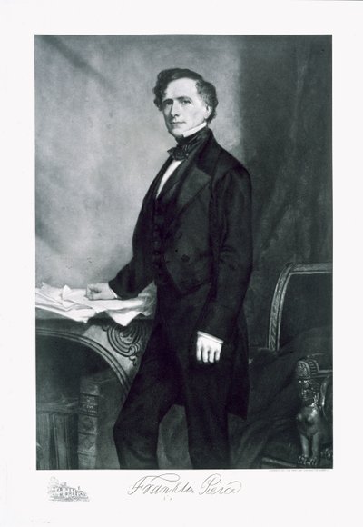 Franklin Pierce, Amerikan yhdysvaltojen 14. presidentti, pub. 1901 (syväpaino) tekijältä George Peter Alexander Healy