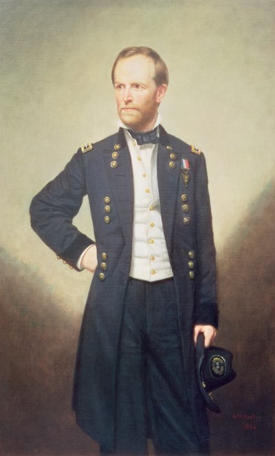 Kenraali William Sherman (1820-1891) 1866 tekijältä George Peter Alexander Healy