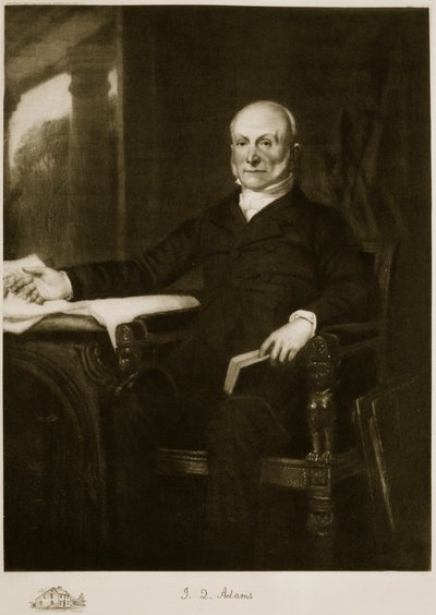John Quincy Adams, Amerikan yhdysvaltojen kuudes presidentti, pub. 1901 (syväpaino) (katso myös 102587) tekijältä George Peter Alexander Healy