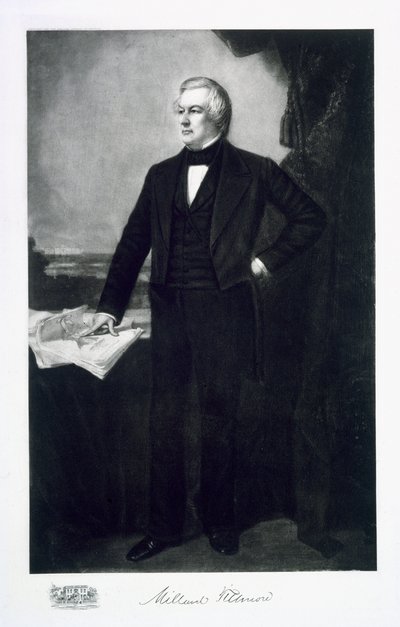 Millard Fillmore, Amerikan yhdysvaltojen 13. presidentti, pub. 1901 (syväpaino) tekijältä George Peter Alexander Healy