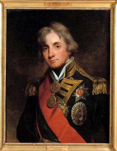 Horatio varakreivi Nelsonin muotokuva Bronten herttua (1758-1805) Vara-amiraali Georges Healyn (1808-1894) maalaus 1800-luvulta. Mitat 0,73 x 0,57 m tekijältä George Peter Alexander Healy
