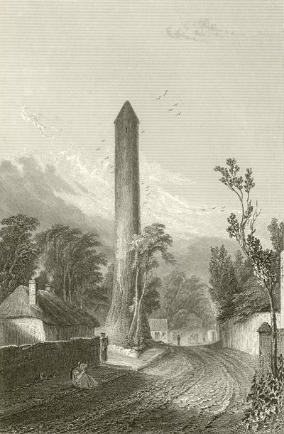 Clondalkinin pyöreä torni, Dublin, Irlanti tekijältä George Petrie