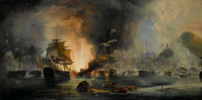 Navarinon taistelu, 20. lokakuuta 1827 tekijältä George Philip Reinagle