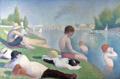 Kylpylät Asnièresissä Uimarit Asnièresissa, 1884 tekijältä George Pierre Seurat