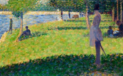 Tutkimus La Grande Jattelle, 1884-1885 tekijältä George Pierre Seurat