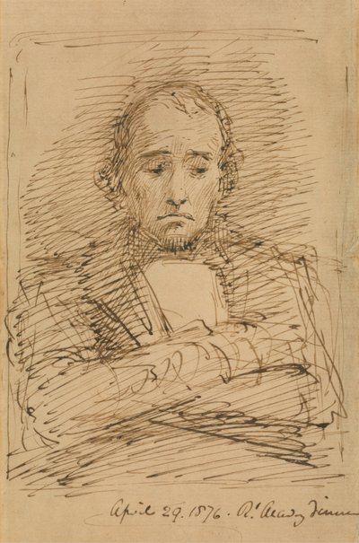 Benjamin Disraeli, luonnosteltu Royal Academyn illallisella tekijältä George Richmond