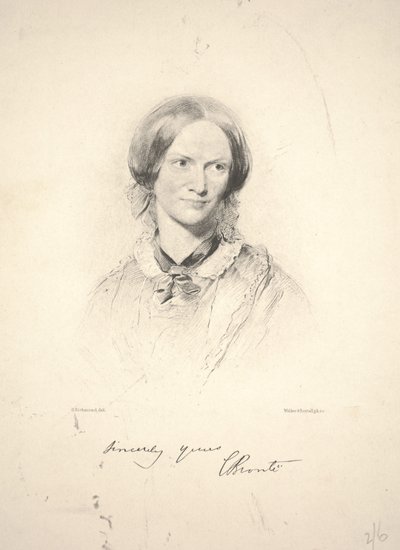 Charlotte Brontë, kaiverrus Walker & Boutall tekijältä George Richmond