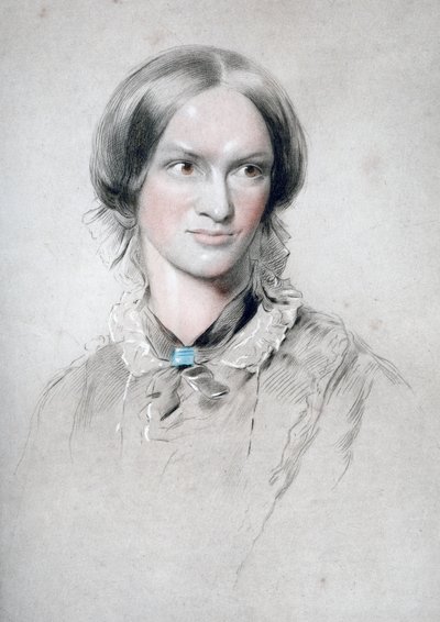 Charlotte Bronte, englantilainen kirjailija, 1850. tekijältä George Richmond