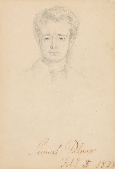 Samuel Palmerin muotokuva, 5. helmikuuta 1828. tekijältä George Richmond