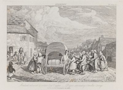 Beggars, Eperney, n. 1821 (etsaus) tekijältä George Robert Lewis