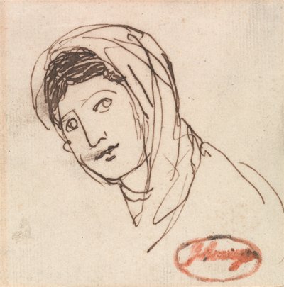 Naisen pää tekijältä George Romney