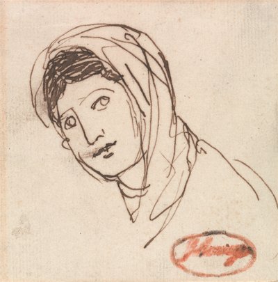 Naisen pää tekijältä George Romney