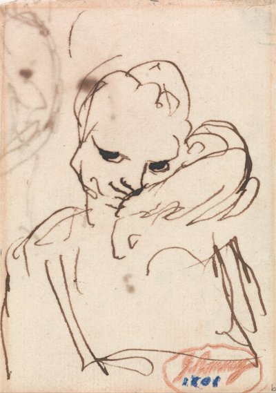 Tyttö, jolla on kani tai lemmikkikoira olkapäällään tekijältä George Romney