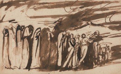 Kirottujen kulkue: Luonnos Danten ”Inferno”-teokseen tekijältä George Romney