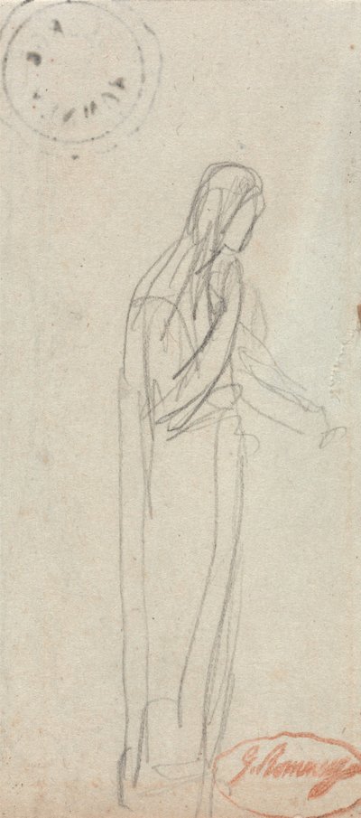 Seisova naishahmo tekijältä George Romney