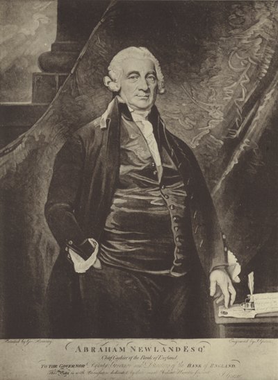 Abraham Newland tekijältä George Romney