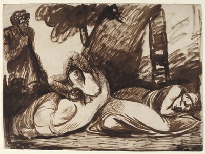 Cimon ja Iphigenia: Kohtaus Boccaccion Decameronista tekijältä George Romney