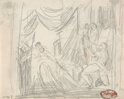 Daavid ja Saul tekijältä George Romney