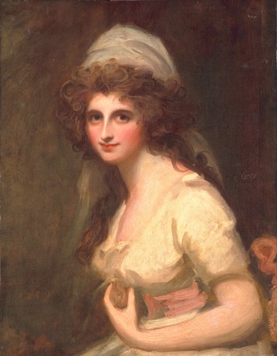 Emma Hart valkoisessa turbaanissa, n. 1791 tekijältä George Romney