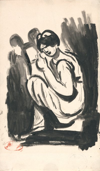 Lyyrää soittava tyttö tekijältä George Romney
