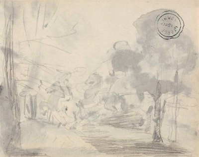 Puiden reunustama aukea tekijältä George Romney