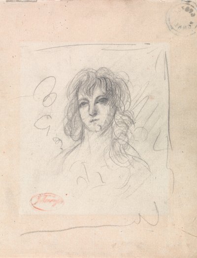 Naisen pää tekijältä George Romney