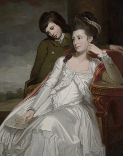 Jane, Gordonin herttuatar ja hänen poikansa George tekijältä George Romney