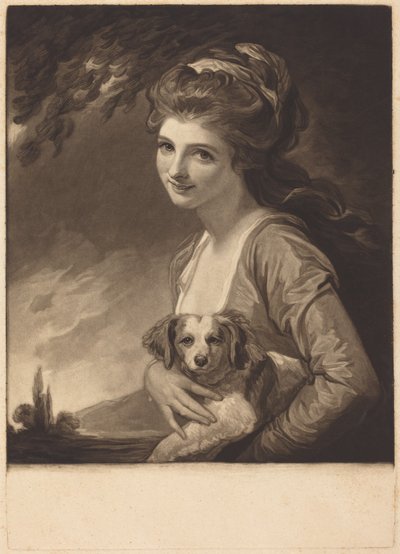Lady Hamilton luonnon hahmossa tekijältä George Romney