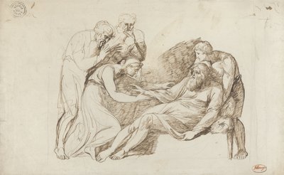 Lear Awakened by Cordelia tekijältä George Romney