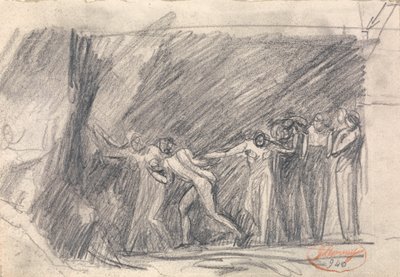 MacBeth noitien luolassa: Canidia ja nuoriso tai Arkin avaaminen. tekijältä George Romney